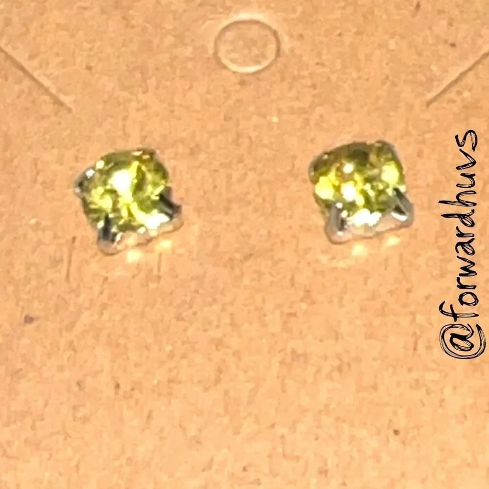 Bundle Sale 3 for $15 | Yellow Rhinestone Stud Earrings